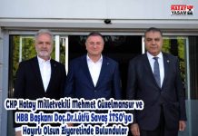 CHP Hatay Milletvekili Mehmet Güzelmansur ve HBB Başkanı Doç.Dr.Lütfü Savaş İTSO’ya Hayırlı Olsun Ziyaretinde Bulundular