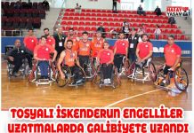 TOSYALI İSKENDERUN ENGELLİLER UZATMALARDA GALİBİYETE UZANDI