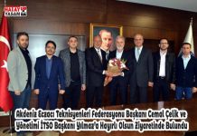Akdeniz Eczacı Teknisyenleri Federasyonu Başkanı Cemal Çelik ve Yönetimi İTSO Başkanı Yılmaz’a Hayırlı Olsun Ziyaretinde Bulundu