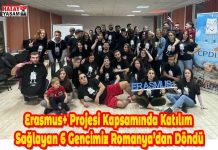 Erasmus+ Projesi Kapsamında Katılım Sağlayan 6 Gencimiz Romanya’dan Döndü