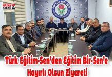 Türk Eğitim-Sen’den Eğitim Bir-Sen’e Hayırlı Olsun Ziyareti