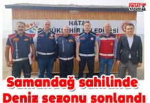 Samandağ sahilinde Deniz sezonu sonlandı
