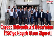 İnşaat Mühendisleri Odası’ndan İTSO’ya Hayırlı Olsun Ziyareti