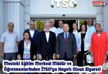 Mesleki Eğitim Merkezi Müdür ve Öğretmenlerinden İTSO’ya Hayırlı Olsun Ziyareti