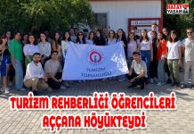 TURİZM REHBERLİĞİ ÖĞRENCİLERİ AÇÇANA HÖYÜKTEYDİ
