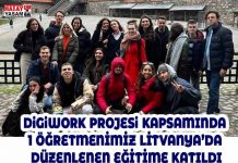 DiGiWORK PROJESi KAPSAMINDA 1 ÖĞRETMENİMİZ LİTVANYA’DA DÜZENLENEN EĞİTİME KATILDI