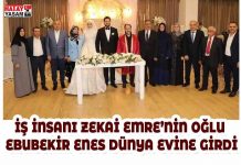 İŞ İNSANI ZEKAİ EMRE’NİN OĞLU EBUBEKİR ENES DÜNYA EVİNE GİRDİ