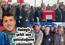Hataylı şehit son yolculuğuna uğurlandı