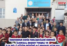 İSKENDERUN DENİZ NAKLİYECİLERİ DERNEĞİ İLKOKULU, BAŞKAN TOSYALI VE İLÇE MİLLİ EĞİTİM MÜDÜRÜ ALİ HAYTAZ’I AĞIRLADI