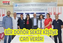 BİR DONÖR SEKİZ KİŞİYE CAN VERİR!