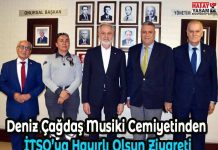 Deniz Çağdaş Musiki Cemiyetinden İTSO’ya Hayırlı Olsun Ziyareti