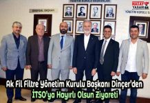 Ak Fil Filtre Yönetim Kurulu Başkanı Dinçer’den İTSO’ya Hayırlı Olsun Ziyareti
