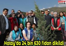Hatay’da 24 bin 630 fidan dikildi