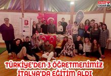 TÜRKİYE’DEN 3 ÖĞRETMENİMİZ İTALYA’DA EĞİTİM ALDI