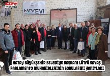 HATAY BÜYÜKŞEHİR BELEDİYE BAŞKANI LÜTFÜ SAVAŞ PARLAMENTO MUHABİRLERİNİN SORULARINI YANITLADI
