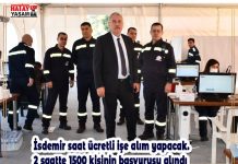 İsdemir saat ücretli işe alım yapacak. 2 saatte 1500 kişinin başvurusu alındı