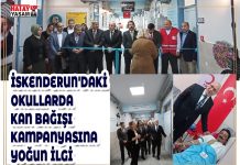 İSKENDERUN’DAKİ OKULLARDA KAN BAĞIŞI KAMPANYASINA YOĞUN İLGİ