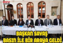 BAŞKAN SAVAŞ BASIN İLE BİR ARAYA GELDİ