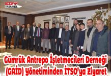 Gümrük Antrepo İşletmecileri Derneği (GAİD) Yönetiminden İTSO’ya Ziyaret