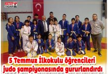 5 Temmuz İlkokulu öğrencileri judo şampiyonasında gururlandırdı