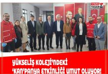 YÜKSELİŞ KOLEJİ’NDEKİ ‘KAN’PANYA ETKİNLİĞİ UMUT OLUYOR!