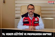 76. VEREM EĞİTİMİ VE PROPAGANDA HAFTASI