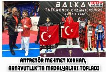 ANTRENÖR MEHMET KORHAN, ARNAVUTLUK’TA MADALYALARI TOPLADI