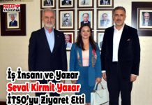 İş İnsanı ve Yazar Seval Kirmit Yazar İTSO’yu Ziyaret Etti
