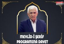 MEVLİD-İ ŞERİF PROGRAMINA DAVET