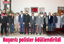 Başarılı polisler ödüllendirildi