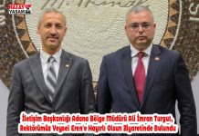 İletişim Başkanlığı Adana Bölge Müdürü Ali İmran Turgut, Rektörümüz Veysel Eren’e Hayırlı Olsun Ziyaretinde Bulundu