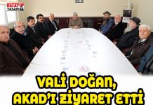 VALİ DOĞAN, AKAD’I ZİYARET ETTİ