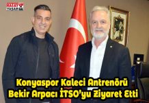 Konyaspor Kaleci Antrenörü Bekir Arpacı İTSO’yu Ziyaret Etti