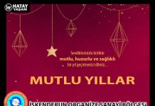 İskenderun Organize Sanayi Bölgesi Yönetim Kurulu’ndan Yeni Yıl Mesajı