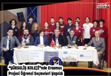 “YÜKSELİŞ KOLEJİ”nde Erasmus Projesi Öğrenci Seçmeleri Yapıldı