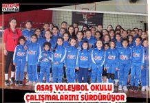 ASAŞ VOLEYBOL OKULU ÇALIŞMALARINI SÜRDÜRÜYOR