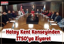 Hatay Kent Konseyinden İTSO’ya Ziyaret