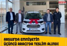 ARSUZ’DA EMNİYETİN ÜÇÜNCÜ ARACI’DA TESLİM ALINDI
