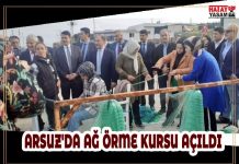 ARSUZ’DA AĞ ÖRME KURSU AÇILDI