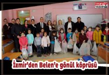 İzmir’den Belen’e gönül köprüsü