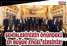 ŞEHİRLERİNİZİN ÖNÜNDEKİ EN BÜYÜK ENGEL SİZSİNİZ!