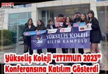 Yükseliş Koleji “ITIMUN 2023” Konferansına Katılım Gösterdi