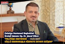 Palmiye Hastanesi Başhekimi Üroloji Uzmanı Op. Dr. Yusuf Diker: “PALMİYE HASTANESİ GÜÇLÜ KADROSUYLA HİZMETE DEVAM EDİYOR”