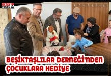 BEŞİKTAŞLILAR DERNEĞİ’NDEN ÇOCUKLARA HEDİYE