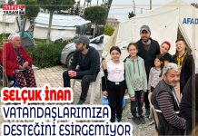 SELÇUK İNAN VATANDAŞLARIMIZA DESTEĞİNİ ESİRGEMİYOR