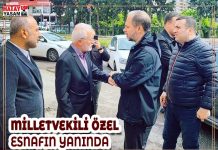 MİLLETVEKİLİ ÖZEL ESNAFIN YANINDA