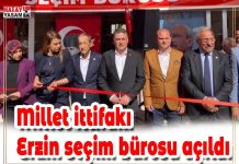 Millet ittifakı Erzin seçim bürosu açıldı