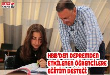 HBB’DEN DEPREMDEN ETKİLENEN ÖĞRENCİLERE EĞİTİM DESTEĞİ