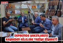 DEPREMDE YAKINLARINI KAYBEDEN AİLELERE TAZİYE ZİYARETİ