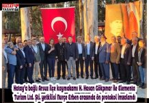 Hatay’a bağlı Arsuz ilçe kaymakamı H. Hasan Gökpınar ile Elementa Turizm Ltd. Şti. yetkilisi Nurçe Erben arasında ön protokol imzalandı